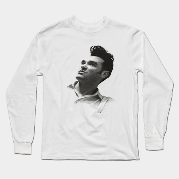 retro young morrissey Long Sleeve T-Shirt by rika marleni